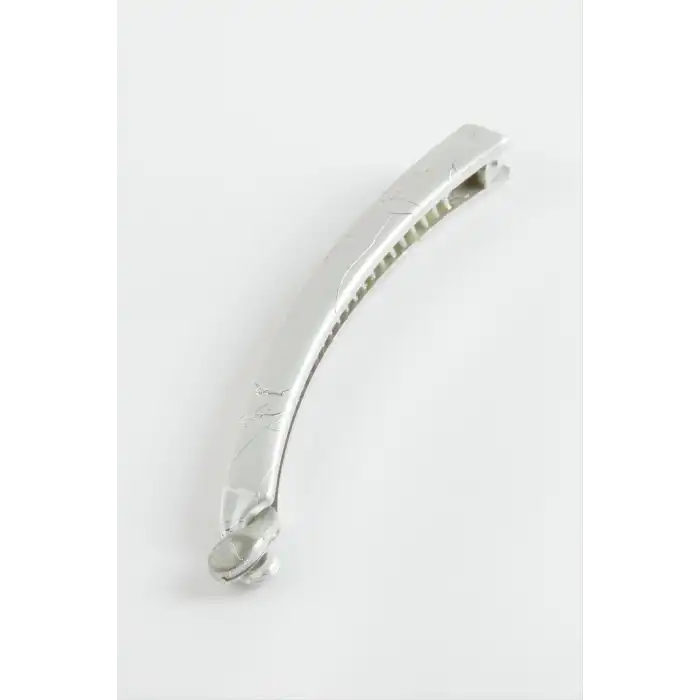 Gümüş Renkli Muz Toka 11 cm