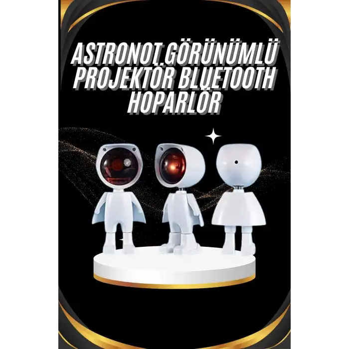 Gün Batımı Projektör Lamba Astronot Görünümlü Dekoratif Masa Lambası