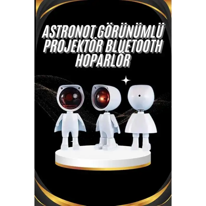 Gün Batımı Projektör Lamba Astronot Görünümlü Dekoratif Masa Lambası