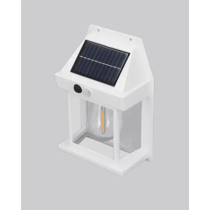 Güneş Enerjili Dış Mekan Sensörlü Duvar Lambası IP65 Su Geçirmez