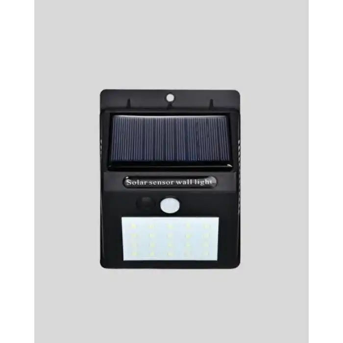 Güneş Enerjili Sensörlü Dış Mekan Duvar Lambası – 3 Modlu, 2200mAh Pil, 120° Algılama