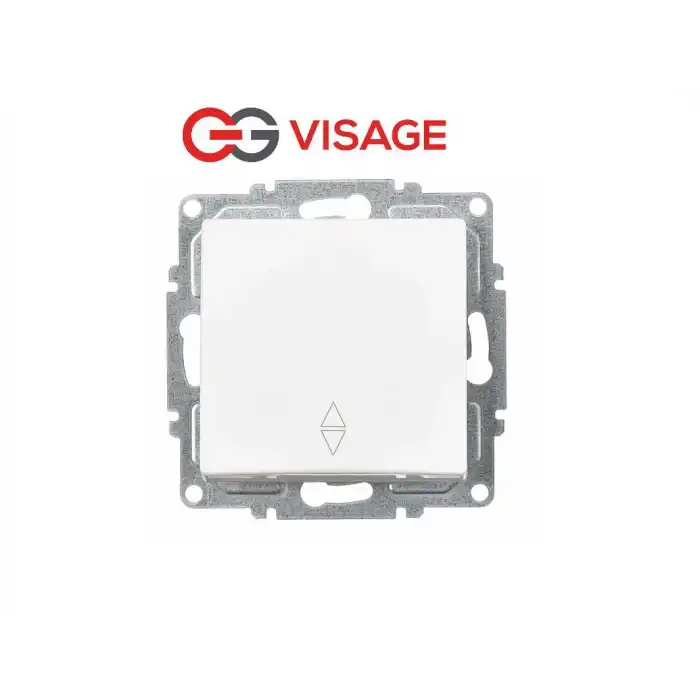Visage Beyaz Vavien Çerçevesiz - Priz ve Anahtar İçin Uyumlu Çerçeve