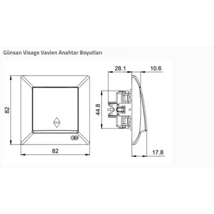 Visage Beyaz Vavien Çerçevesiz - Priz ve Anahtar İçin Uyumlu Çerçeve