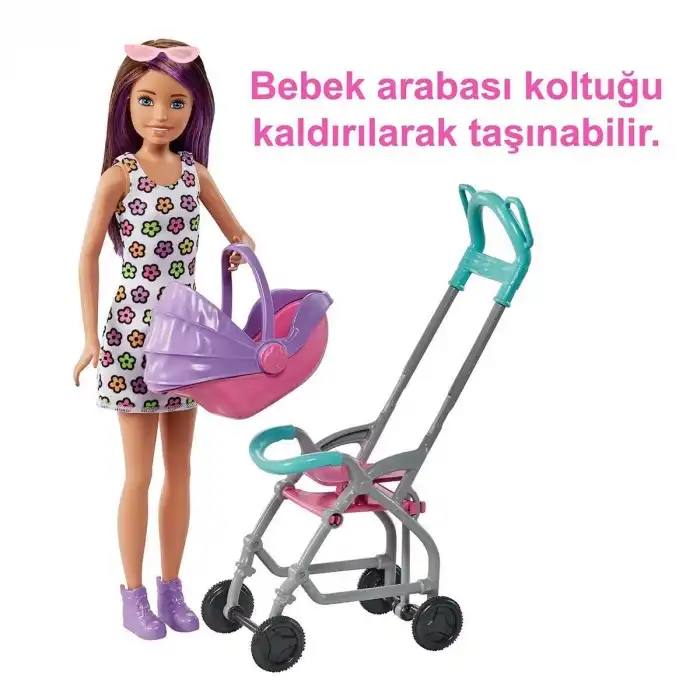 GXT34 Mor Saçlı Skipper Bebek Bakıcısı  ve Oyun Seti