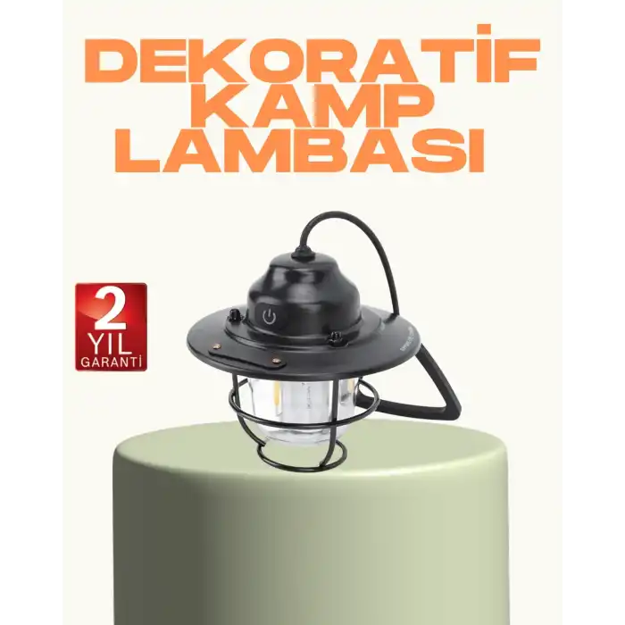 Hafif Ve Taşınabilir Retro Tasarım Kamp Lambası