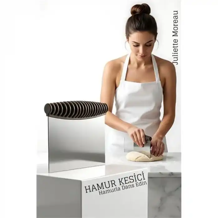 Hamur Kesme ve Şekillendirme Spatulası Paslanmaz Çelik – 12x10,5 cm
