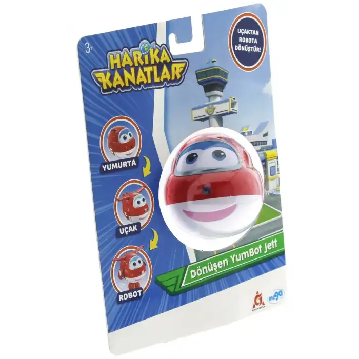 Harika Kanatlar Dönüşen Tekli Figür YumBot Jett