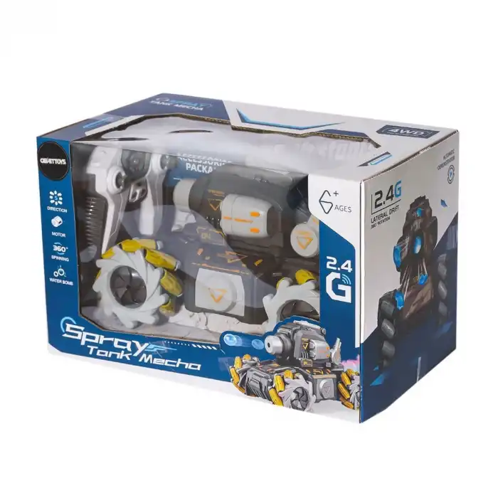 HD3400 Kumandalı Drift Yapan Su Atan Tank Mecha