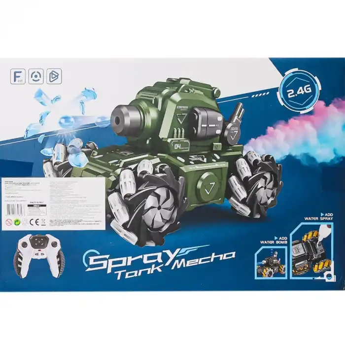 HD3400 Kumandalı Drift Yapan Su Atan Tank Mecha