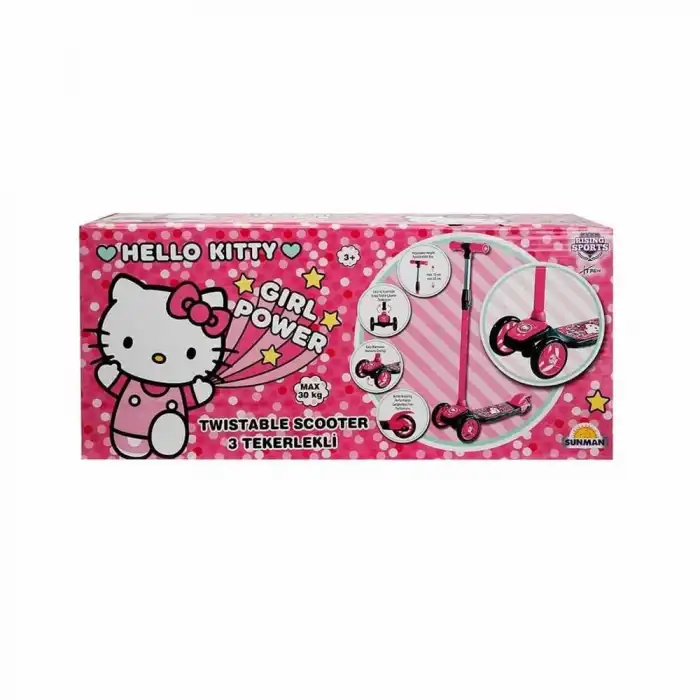 Hello Kitty 3 Tekerlekli Twistable Scooter