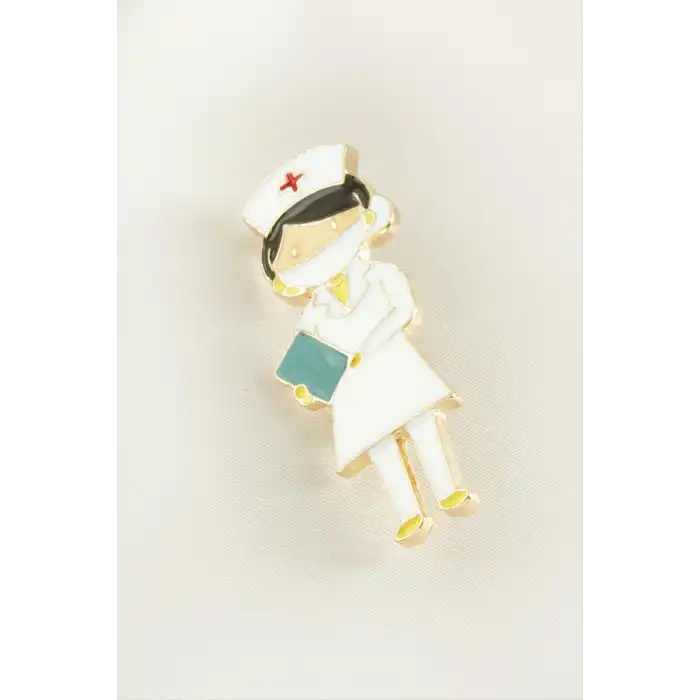 Hemşire Mineli Broş