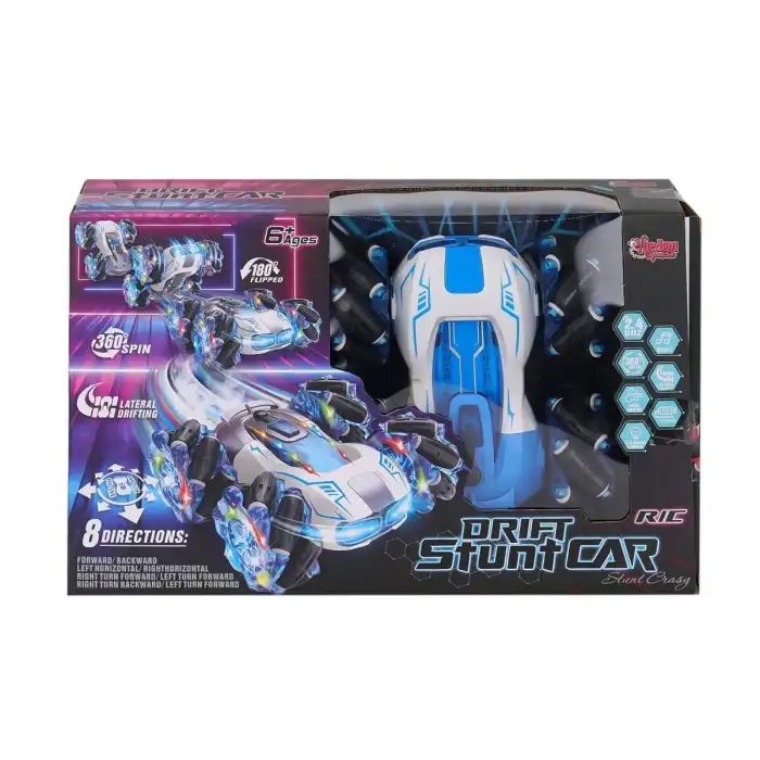 HG4-33 Kumandalı Müzikli Işıklı Drift Stuntu Akrobat Araba -Vardem