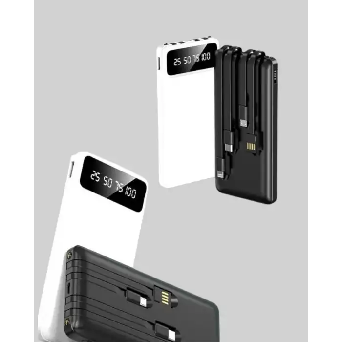 Hızlı Şarj Destekli 20.000mAh Powerbank USB Type-C Lightning LCD