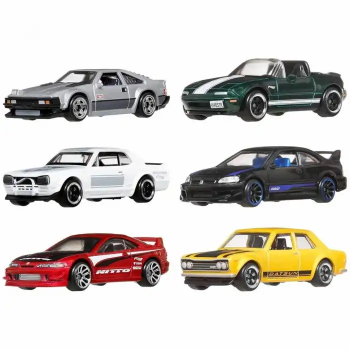 Hot Wheels Japon Temalı 6lı Araba Seti