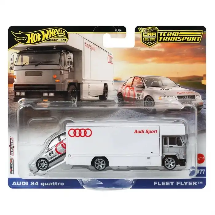 Hot Wheels Premium Team Transport Audi S4 Quattro & Fleet Flyer