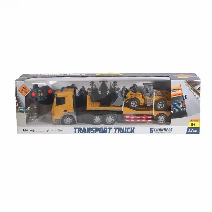 HT079 Kumandalı Şarjlı  Işıklı Transporter Tır 1:24