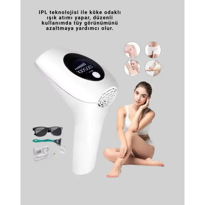 IPL Lazer Epilasyon Aleti 5 Kademeli Güç Ayarlı