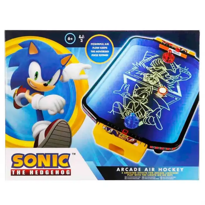 Işıklı Sonic Arcade Masaüstü Hava Hokeyi