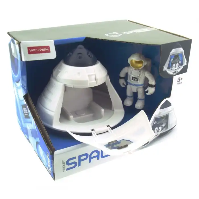 Işıklı ve Astronotlu Uzay Kapsülü