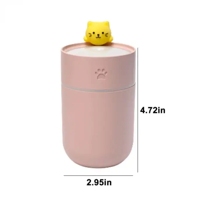 Isınan Kedi Mini USB Sessiz Hava Nemlendiricisi
