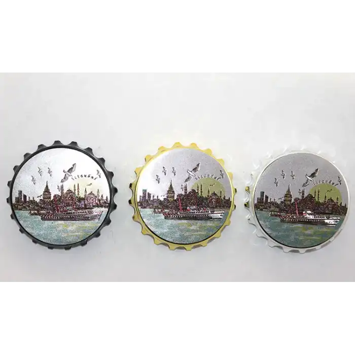 İstanbul Temalı Gazoz Kapağı Magnet - Model 1
