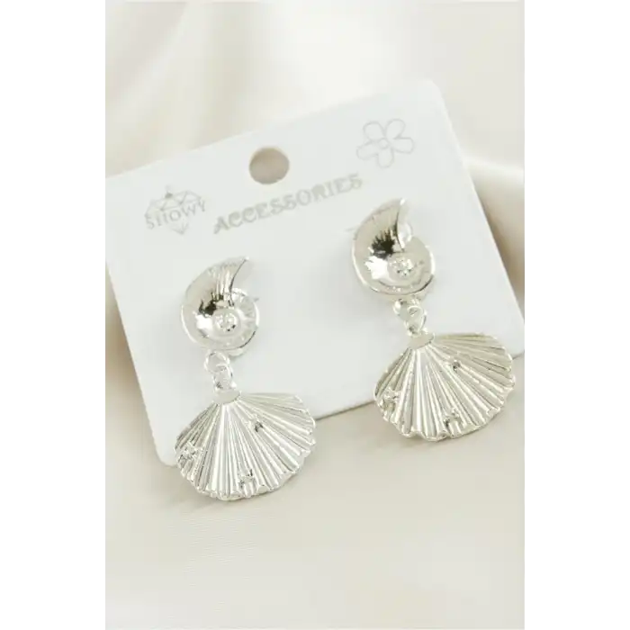 İstiridye Metal Küpe
