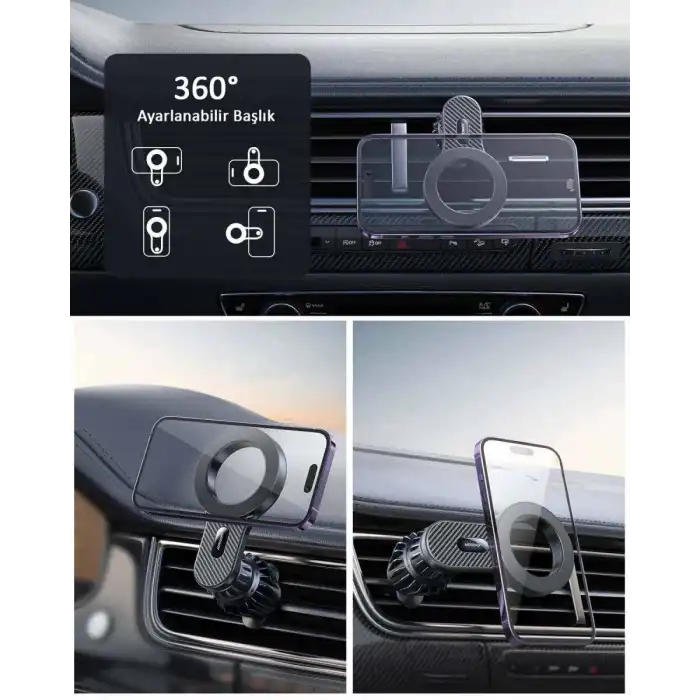 JR-ZS355 MAGNETIC CAR PHONE MOUNT-BLACK
