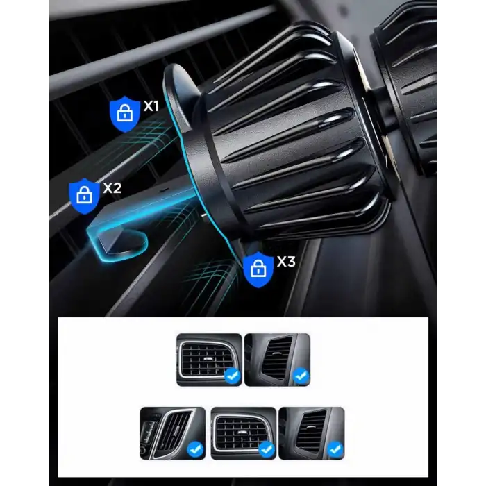 JR-ZS355 MAGNETIC CAR PHONE MOUNT-BLACK