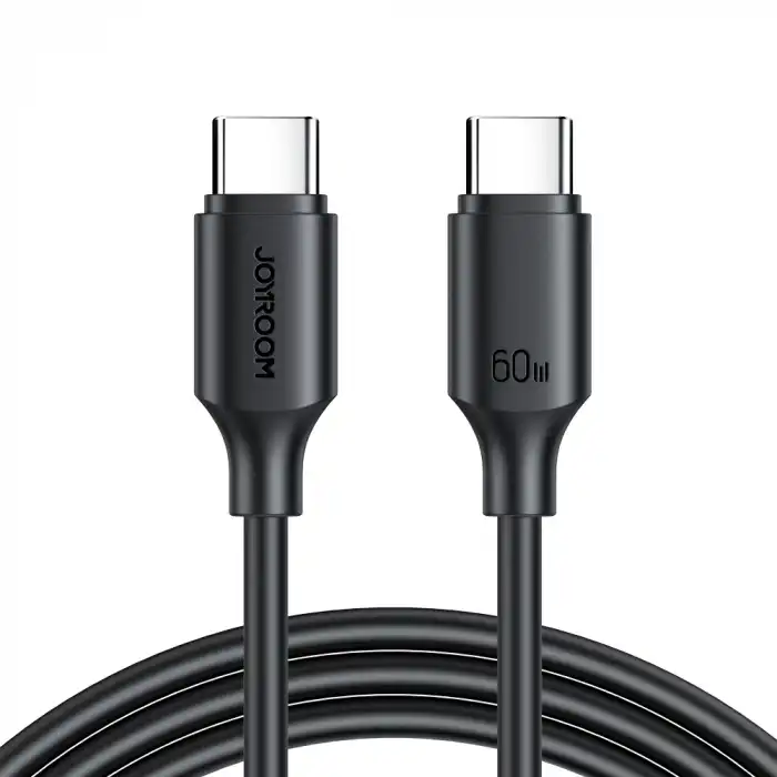S-CC060A9 60W TYPE C-TYPE C 2M-BLACK