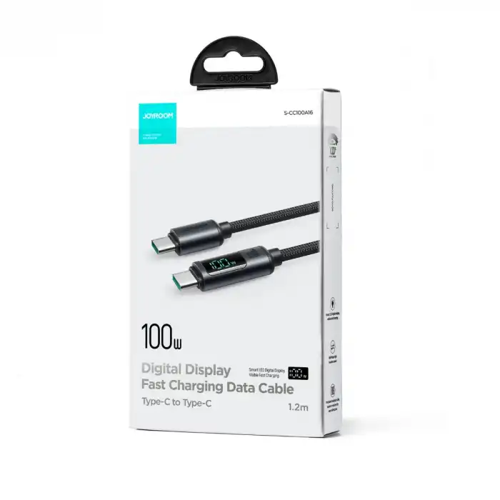 S-CC100A16 100W TYPE C-TYPE C 1.2M-BLACK