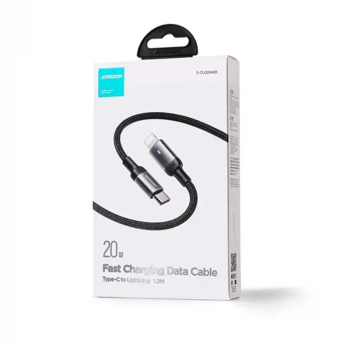 S-CL020A10 20W TYPE C-LIGHTNING 1.2M-BLACK