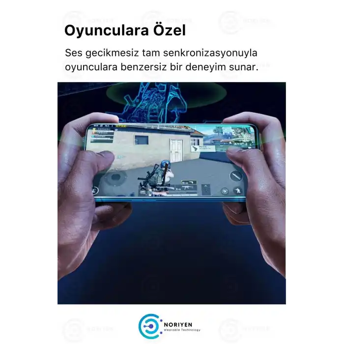 K55 Tws Pro Oyuncu Kulaklığı 3D Stereo Ses Extra Bass Işıklı Mikrofonlu Bluetooth Kablosuz Kulaklık