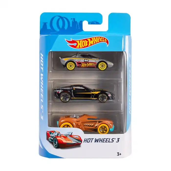 K5904 Hot Wheels 3lü Araba Seti - 1 Adet Stokta Olan Gönderilir
