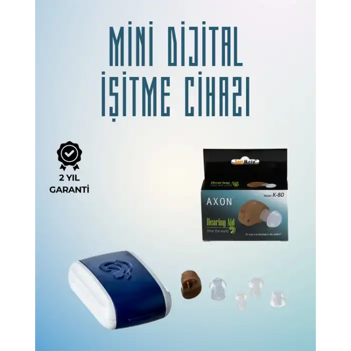 K80 Tek Kulak İçin Mini Ses Yükseltici – Sol veya Sağ Kulakta Bağımsız Kullanım