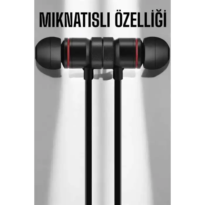 Kablolu Mıknatıslı Sport Kulaklık Bluetooth Bağlantılı