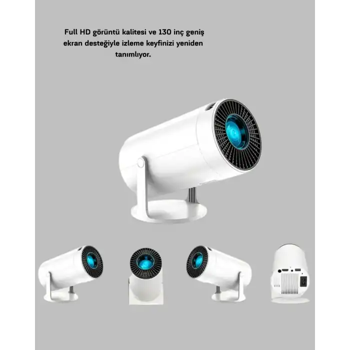 Kablosuz Bağlantılı Full HD Ev Sinema Projeksiyonu 160 ANSI Lümen