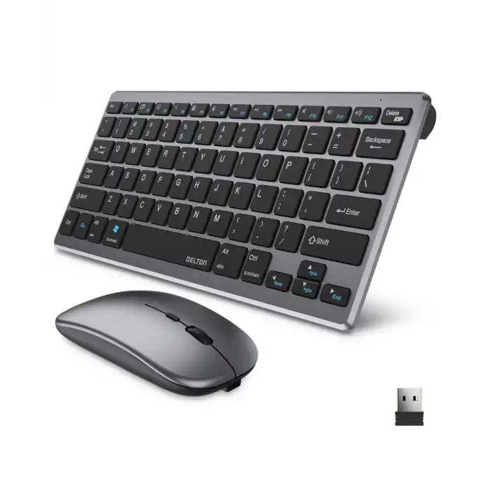 Kablosuz Bluetooth Klavye Mouse Seti Şarjlı Tablet Laptop Uyumlu