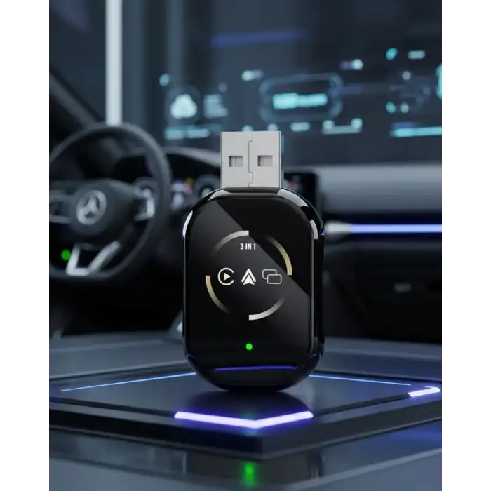 Kablosuz CarPlay ve Android Auto Adaptörü Tak Çalıştır Kullanım