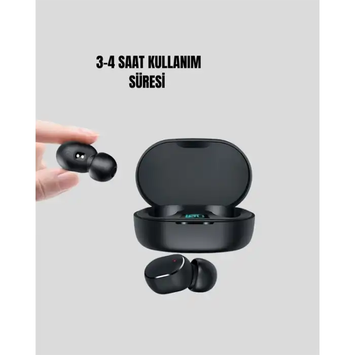 Kablosuz Kulak İçi Bluetooth Kulaklık Stereo Dokunmatik Kontrollü Kulaklık