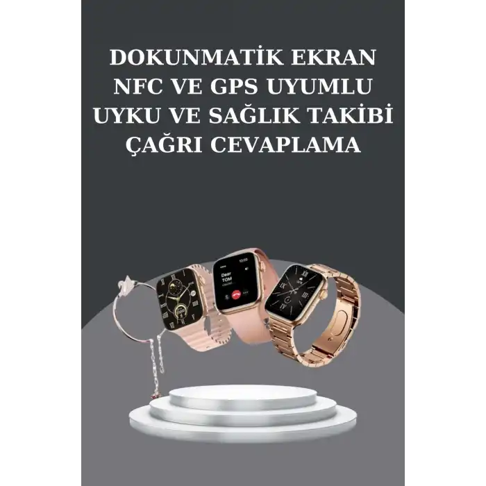 Kadınlara Özel Bileklik Hediyeli Akıllı Saat ve Dijital Göstergeli ANC Özellikli Bluetooth Kulaklık