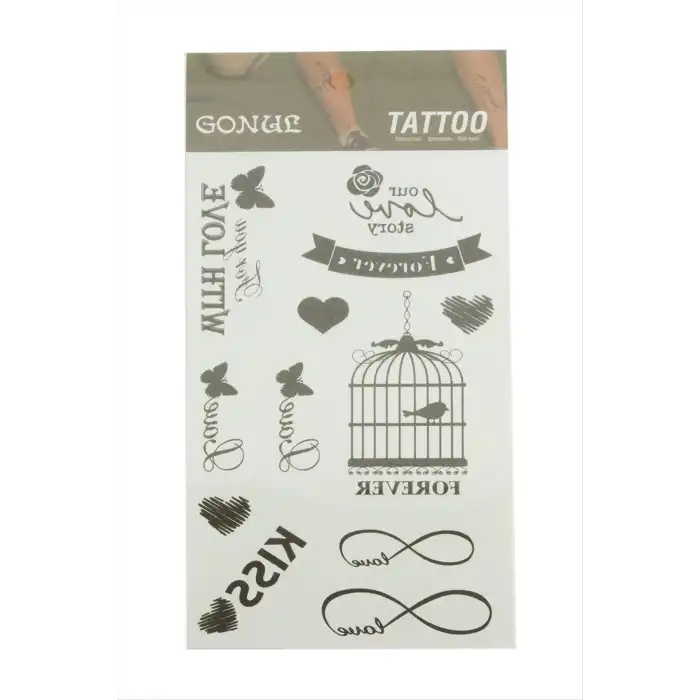 Kafes Tattoo Dövme Sticker