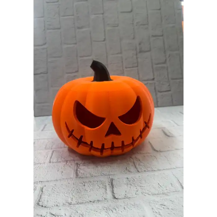 Kapaklı Balkabağı Dekor Kutusu 21×15 Cm Halloween Temalı Saklama
