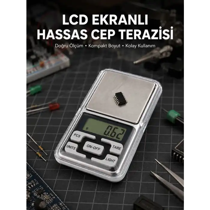 Kapaklı Dijital Cep Terazisi Hassasiyet 300 Gr Yeni Nesil