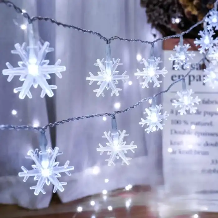 Kar Tanesi Tasarımlı 20 LED USB Aydınlatma