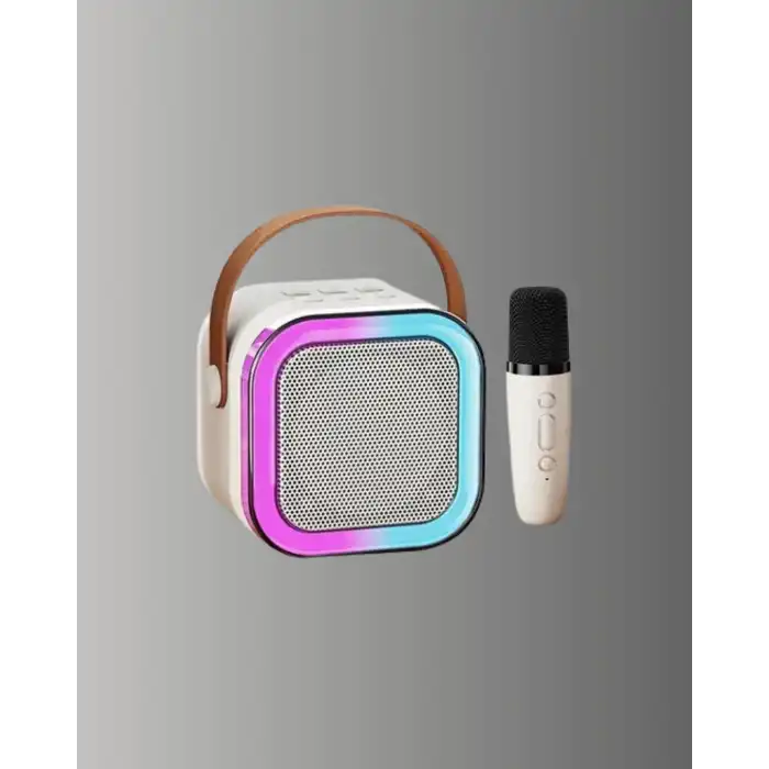 Karaoke Mikrofon Hoparlör Seti Bluetooth Kablosuz Taşınabilir
