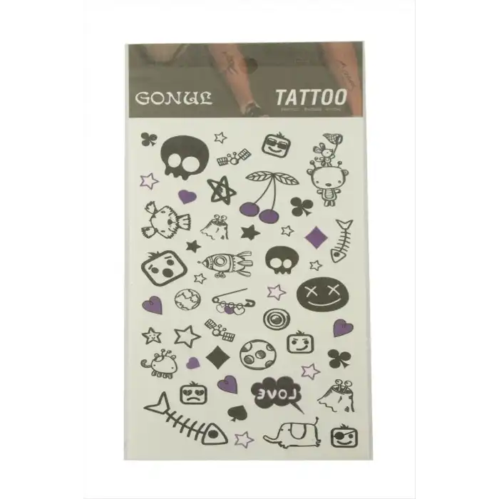 Karışık Tattoo Dövme Sticker