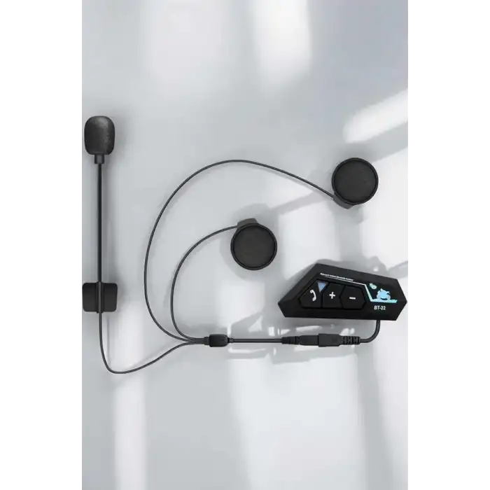 Kask Kulaklığı Motosiklet Intercom Interkom Dinleme Konuşma Özellikli Su Geçirmez