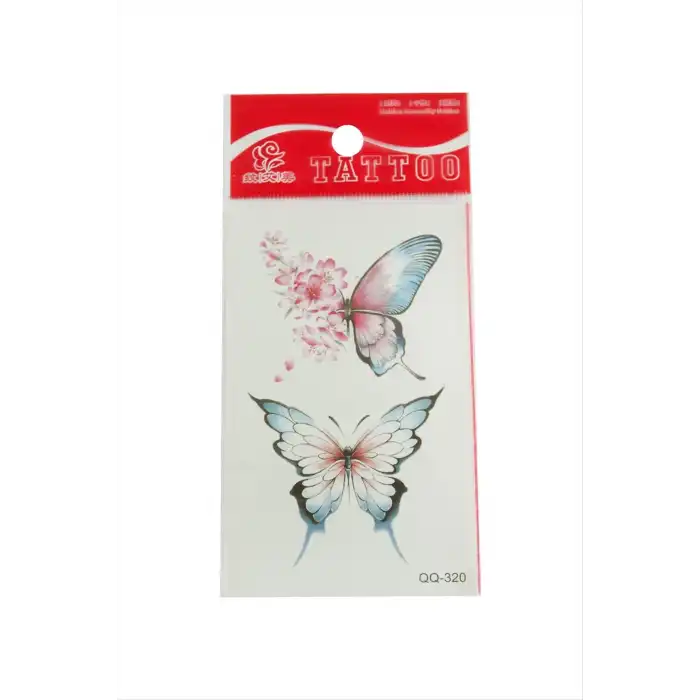 Kelebek Tattoo Dövme Sticker