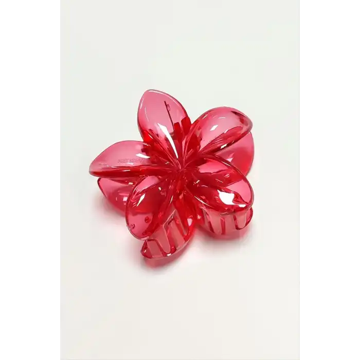 Kırmızı Lotus Toka 6 cm (Kartsız)