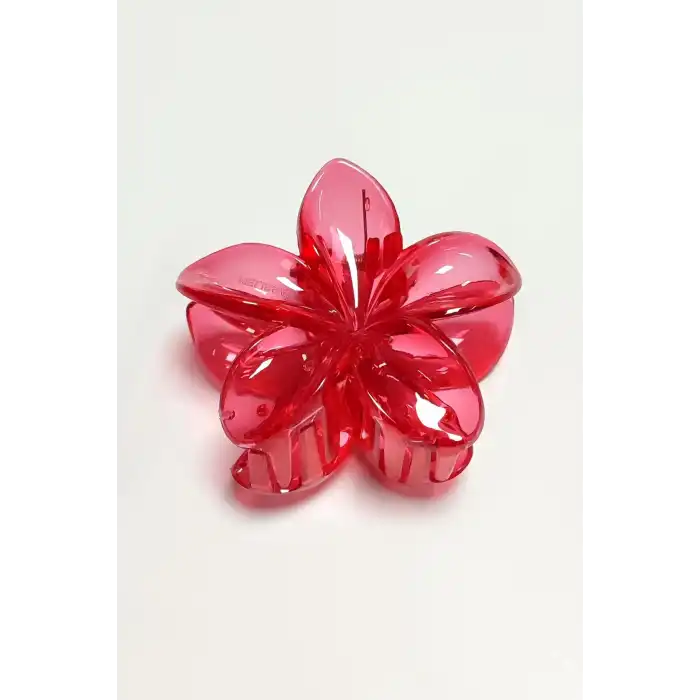 Kırmızı Lotus Toka 8 cm (Kartsız)